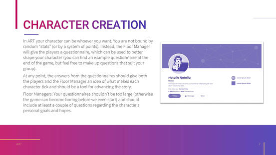 PPT Format for RPG game